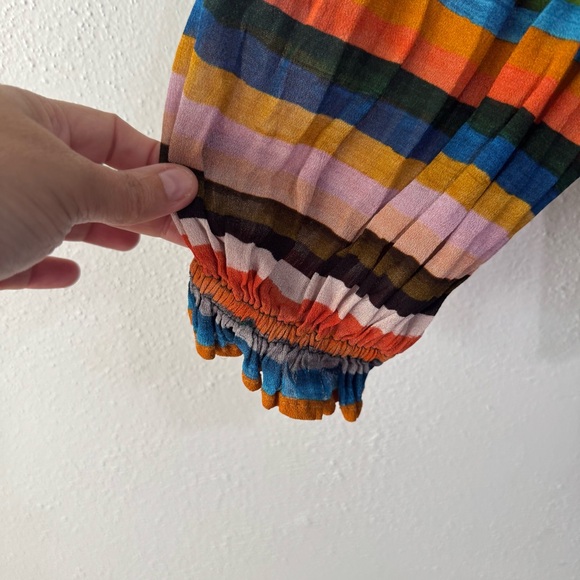 Anthropologie Bl^nk London Vibrant Multicolor Floral Women's Blouse medium - Picture 3 of 10